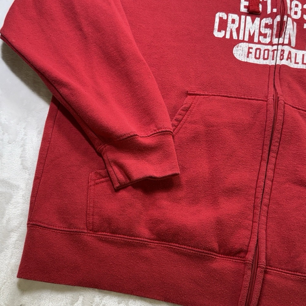 Russell Alabama Crimson‎ Tide Hoodie Mens XL Red Full Zip Football Retro 90s - Picture 5 of 9